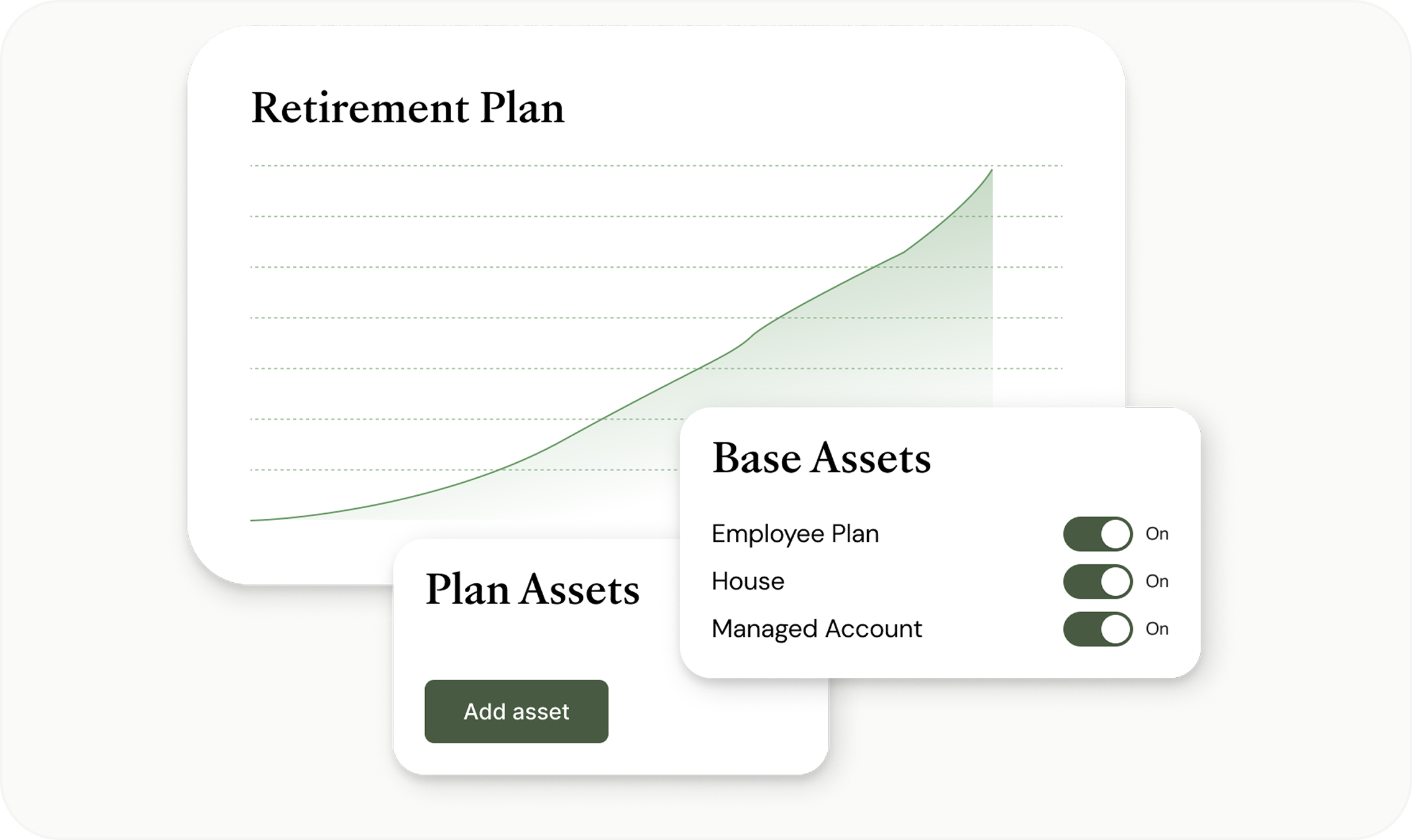 Retirement Plan with line graph